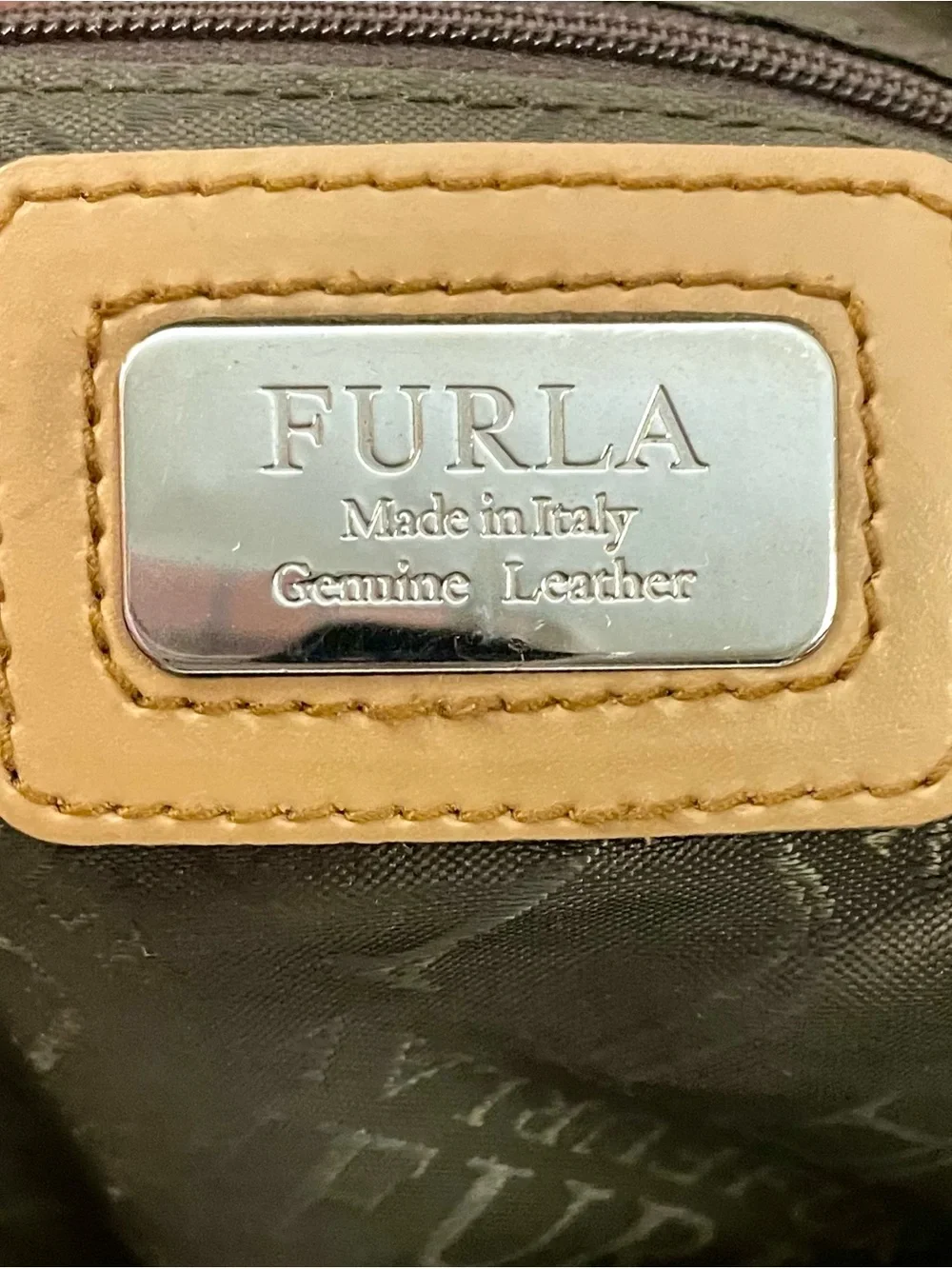 Vintage Furla Studded Leather Hobo Shoulder Bag ✨RARE✨